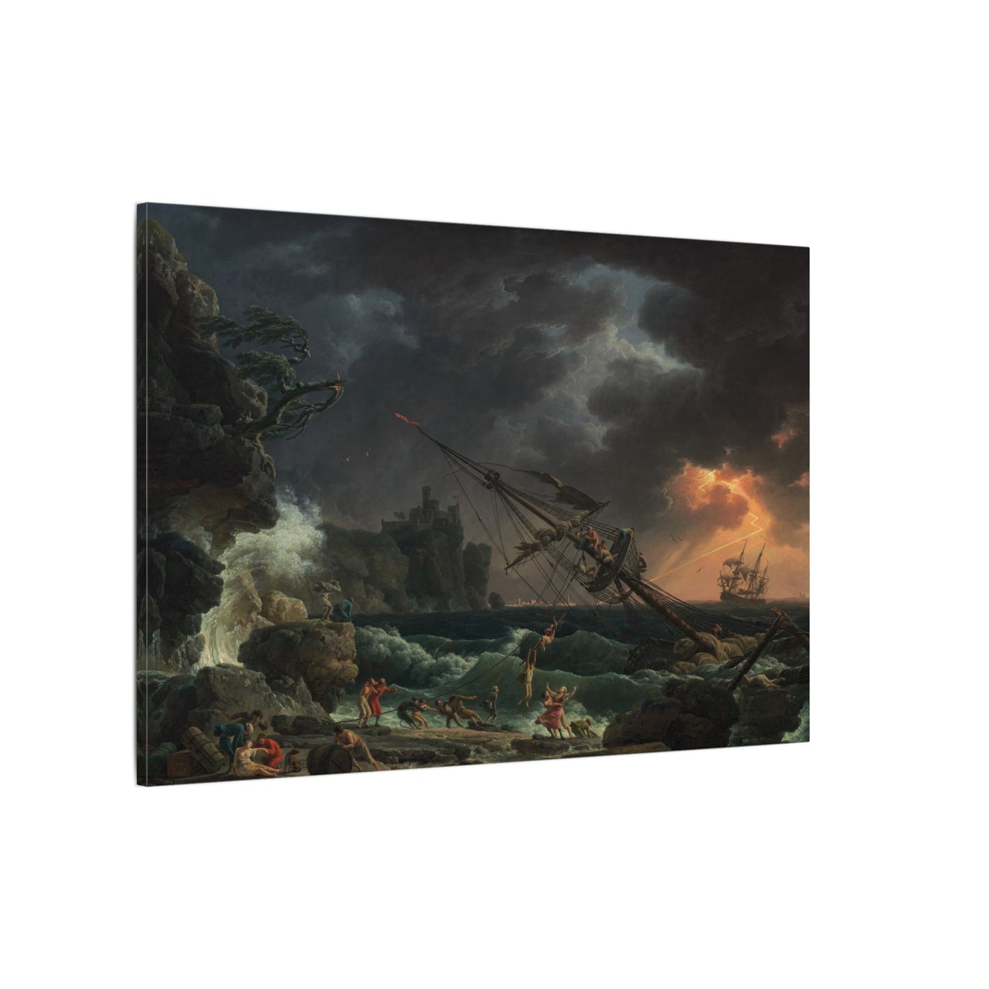 A Shipwreck in Stormy Seas, Claude-Joseph Vernet (1773)