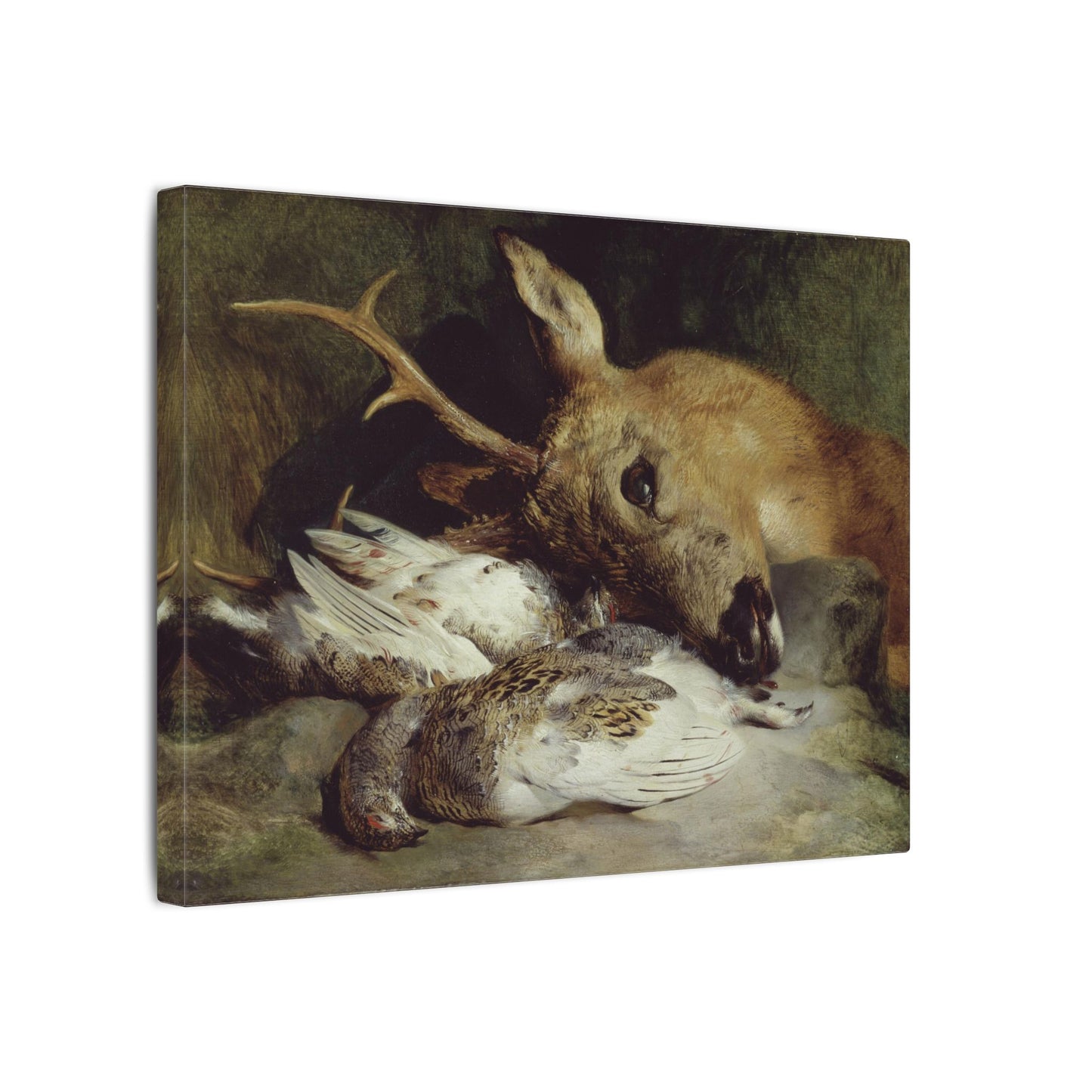 Head of a Roebuck and Two Ptarmigan, Sir Edwin Henry Landseer (c.1830)