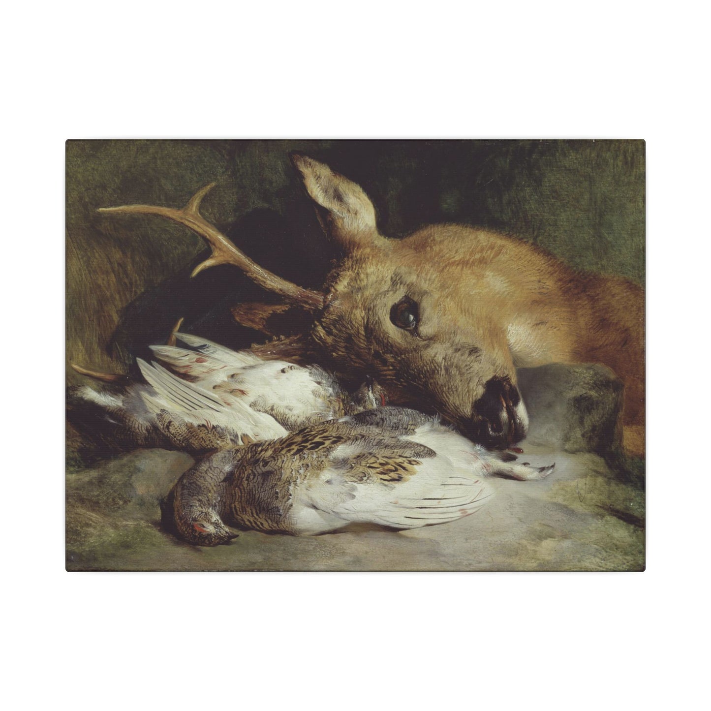 Head of a Roebuck and Two Ptarmigan, Sir Edwin Henry Landseer (c.1830)