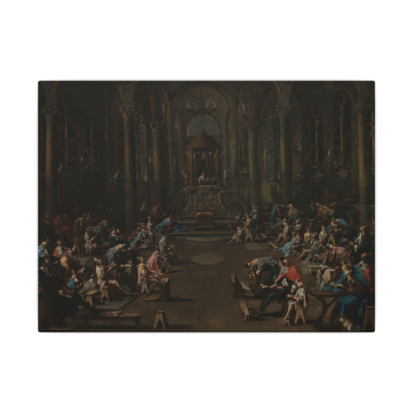 Interior of a Synagogue, Alessandro Magnasco (c.1725)