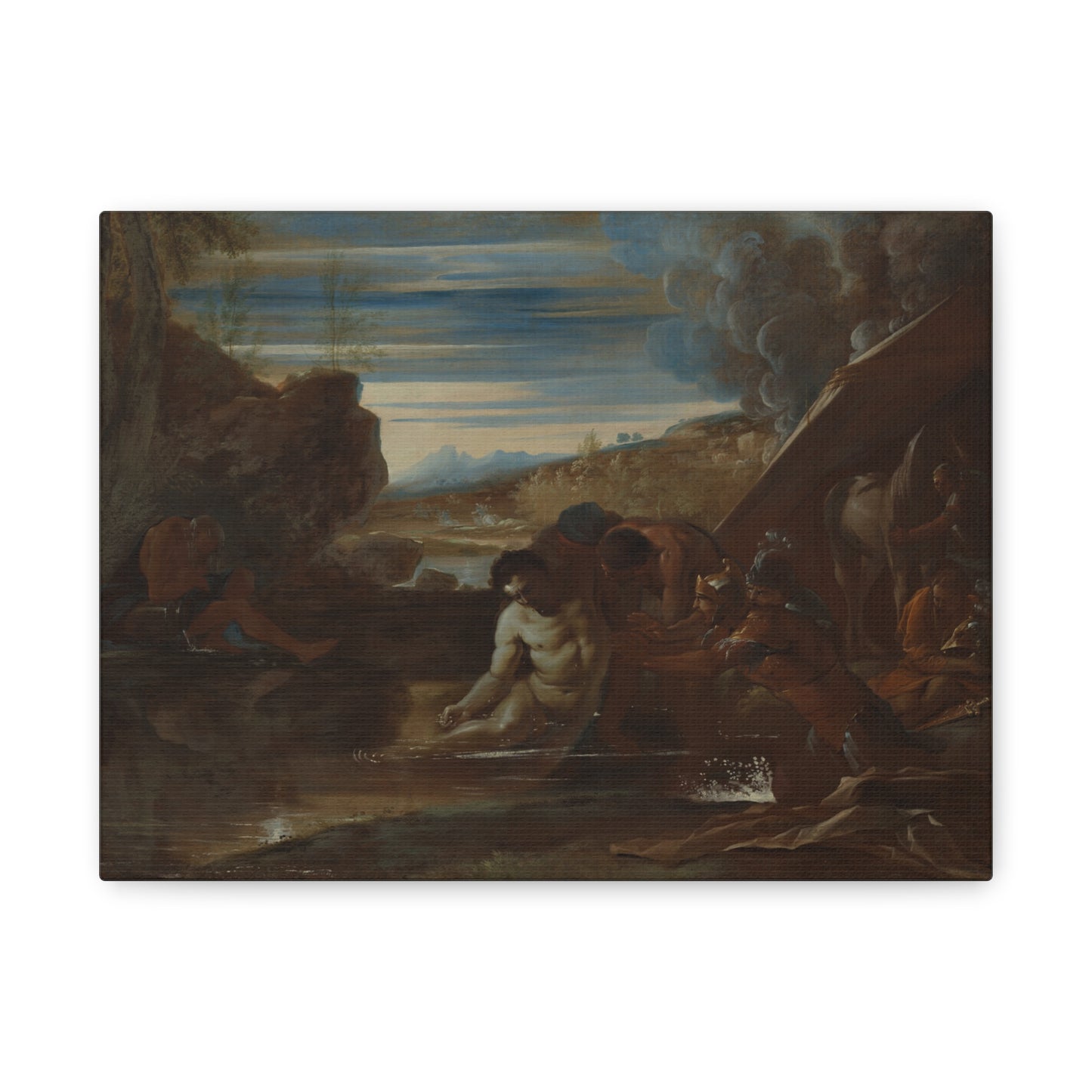 Alexander the Great Rescued from the River Cydnus, Pietro Testa (c. 1650)
