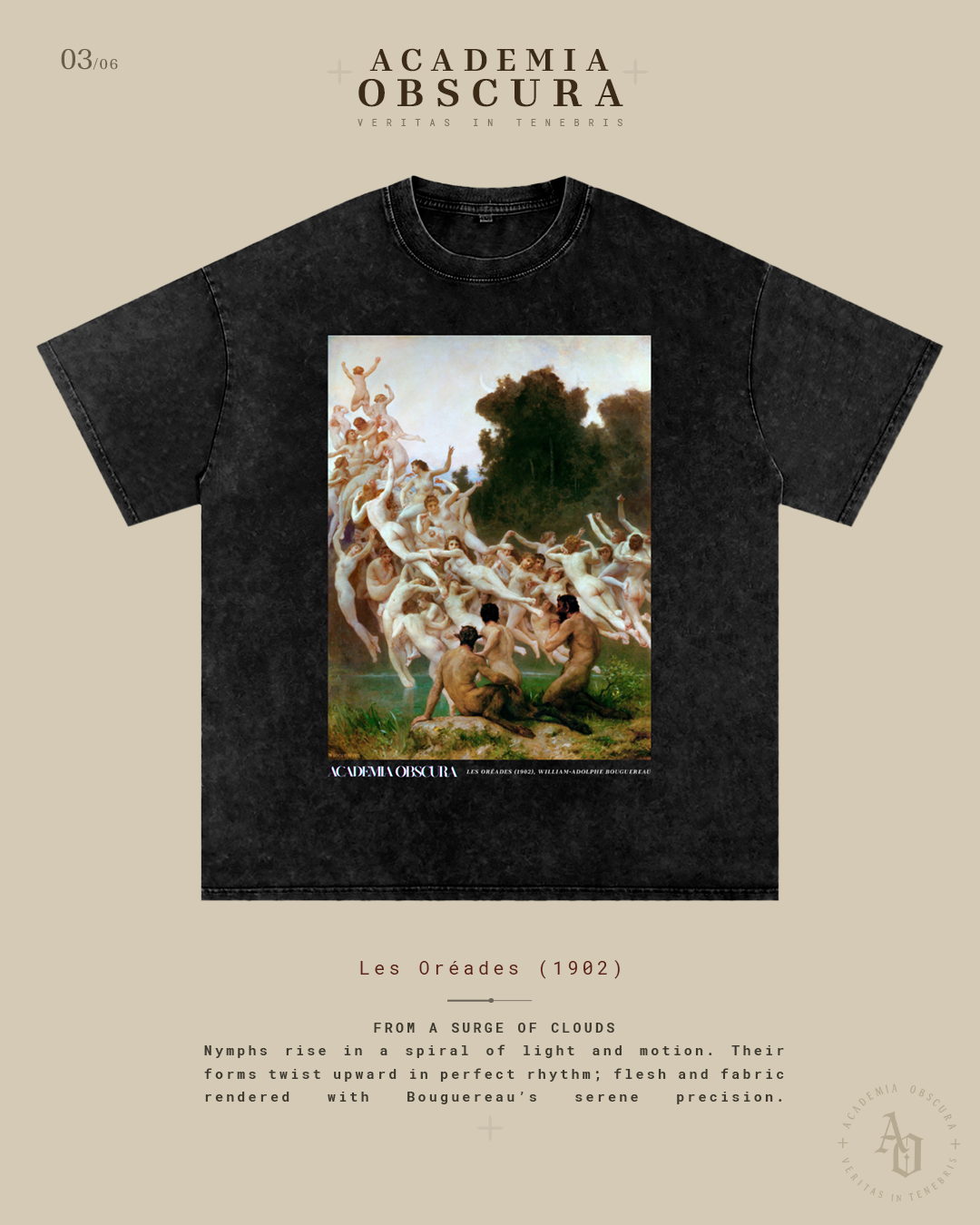 Les Oréades, Bouguereau T-Shirt