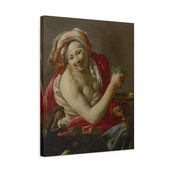 Bacchante with an Ape, Hendrick ter Brugghen 1627
