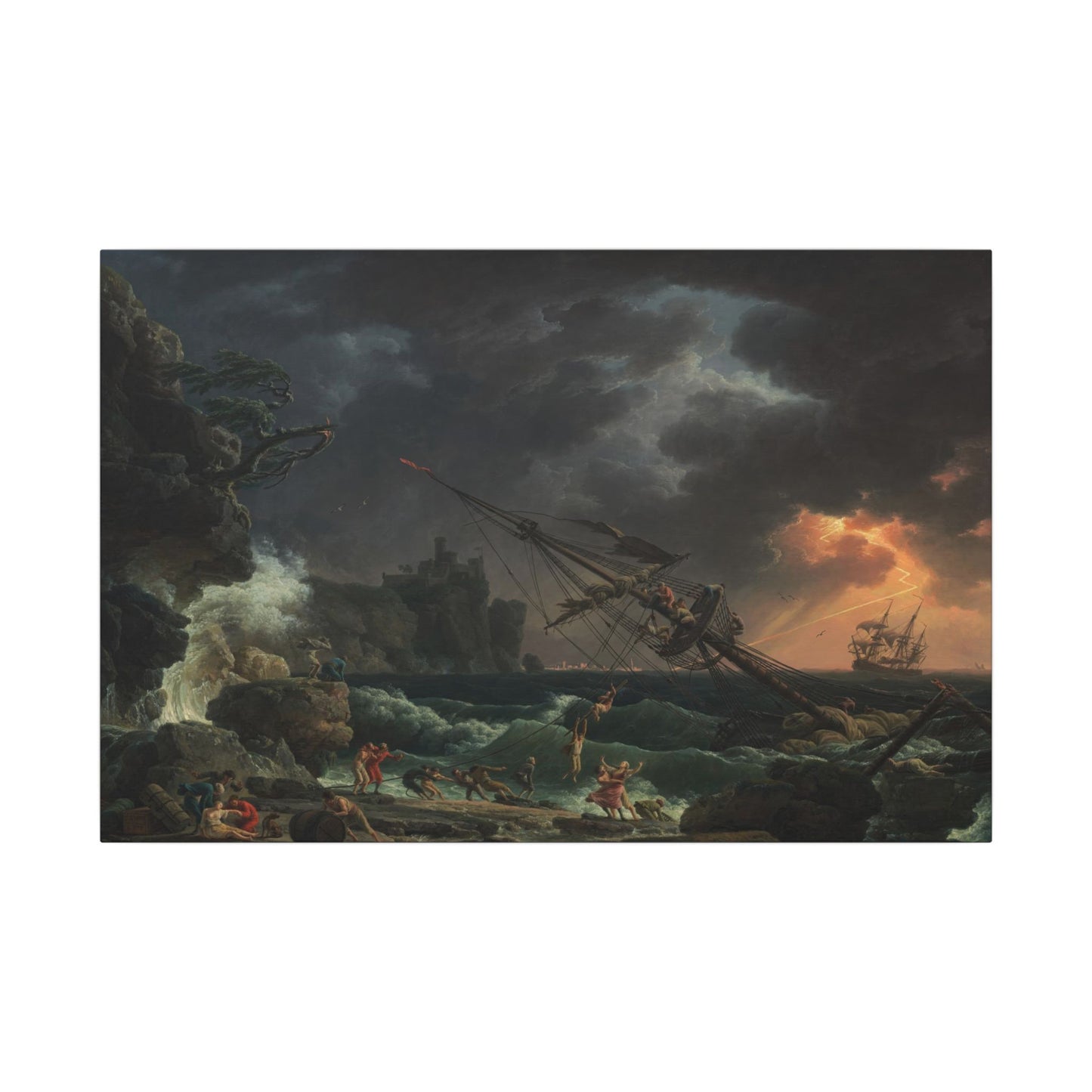 A Shipwreck in Stormy Seas, Claude-Joseph Vernet (1773)