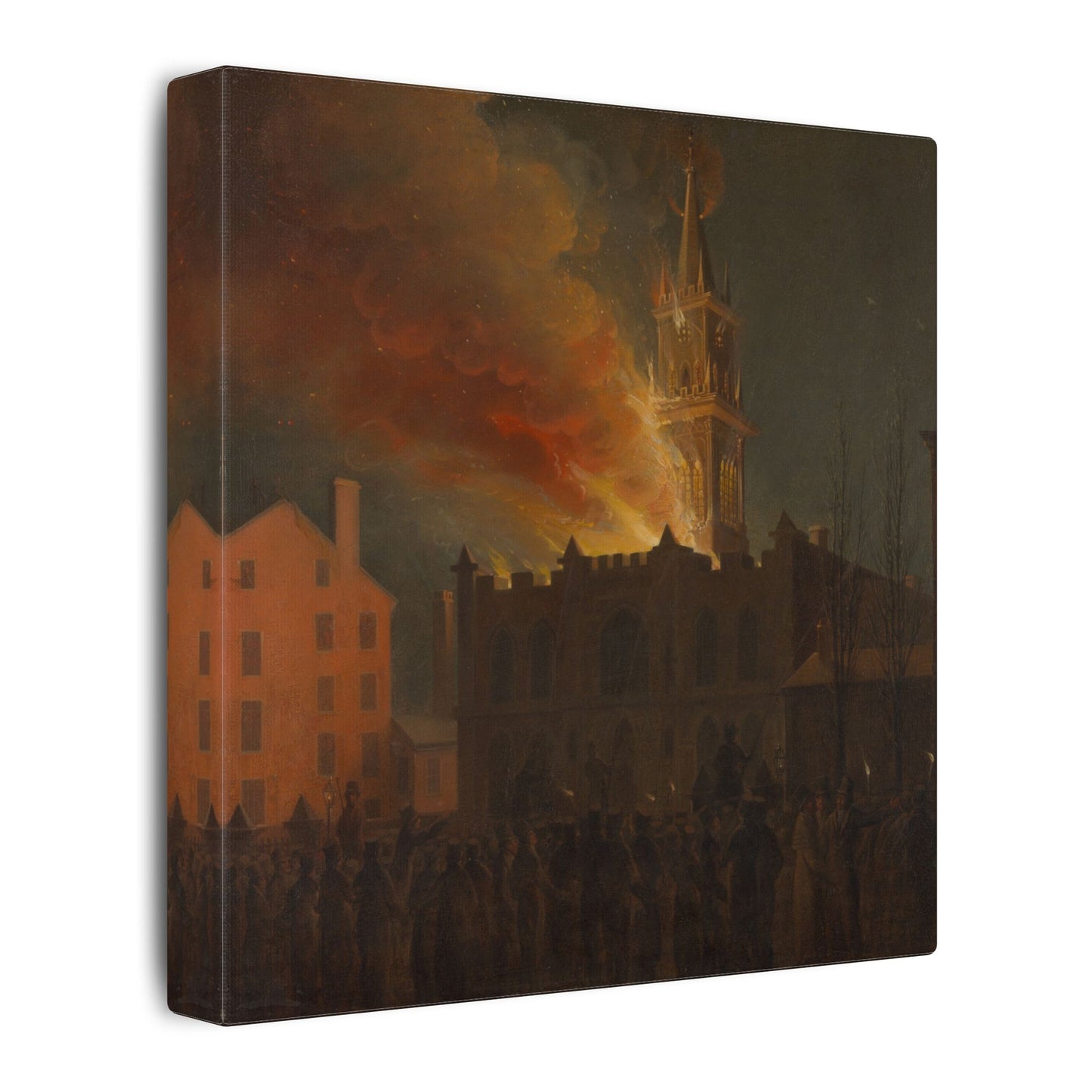 Conflagration of the Masonic Hall, Chestnut Street, Philadelphia, Pennsylvania, Samuel Jones (c. 1819) | Mini Series