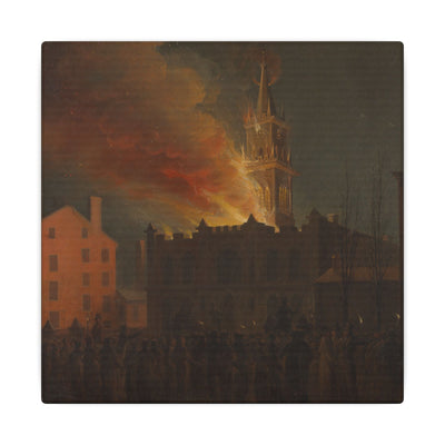 Conflagration of the Masonic Hall, Chestnut Street, Philadelphia, Pennsylvania, Samuel Jones (c. 1819) | Mini Series
