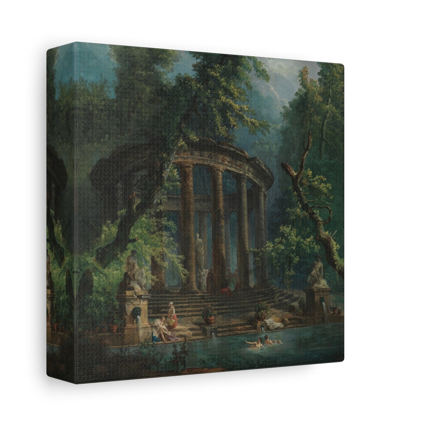 The Bathing Pool, Hubert Robert (c. 1777–79) | Mini Series