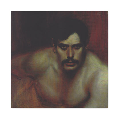 Male Portrait Study (A Bad Conscience), Franz von Stuck (c. 1896)