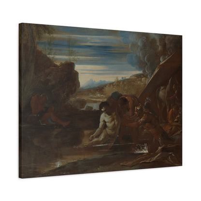 Alexander the Great Rescued from the River Cydnus, Pietro Testa (c. 1650)