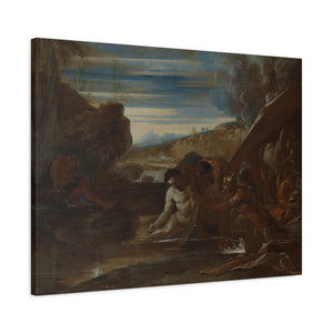 Alexander the Great Rescued from the River Cydnus, Pietro Testa (c. 1650)