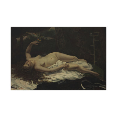 Woman with a Parrot, Gustave Courbet (c. 1866)